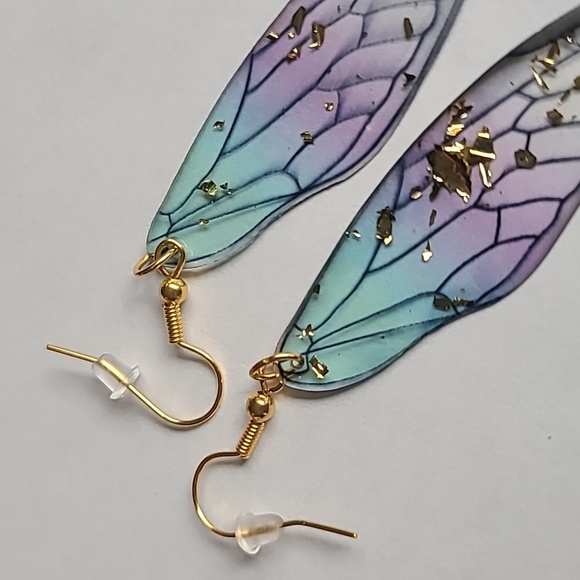 * Host Pick* Handmade Dragonfly wing earrings - Picture 2 of 3